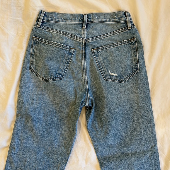 FRAME Le Original Ripped High Waist Crop Jeans - London - Picture 7 of 10